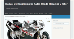 Desktop Screenshot of manualdereparacionhonda.com