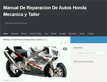 Tablet Screenshot of manualdereparacionhonda.com